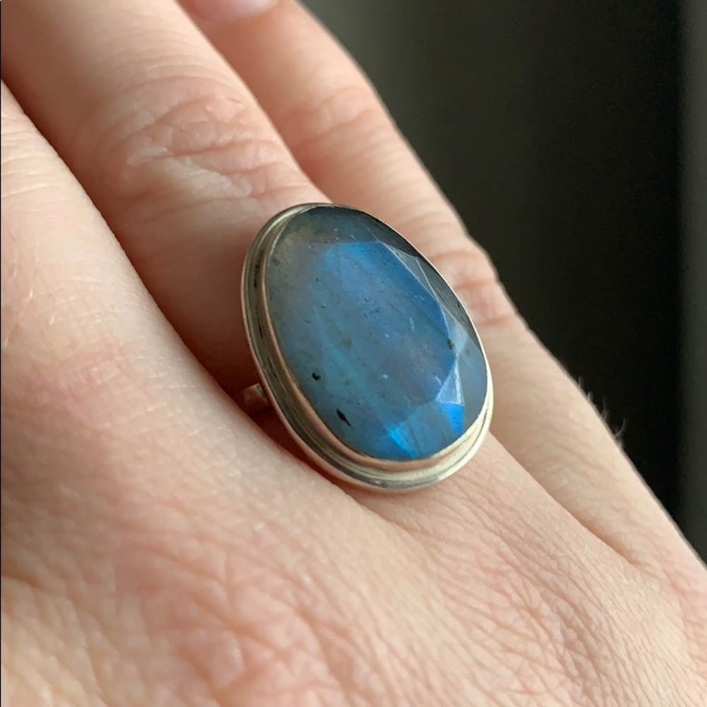 Sundance Moonstone and Silver Ring size 6